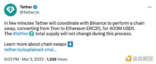 Tether将与Binance进行4亿枚USDT换链-第1张图片-芝麻交易所下载